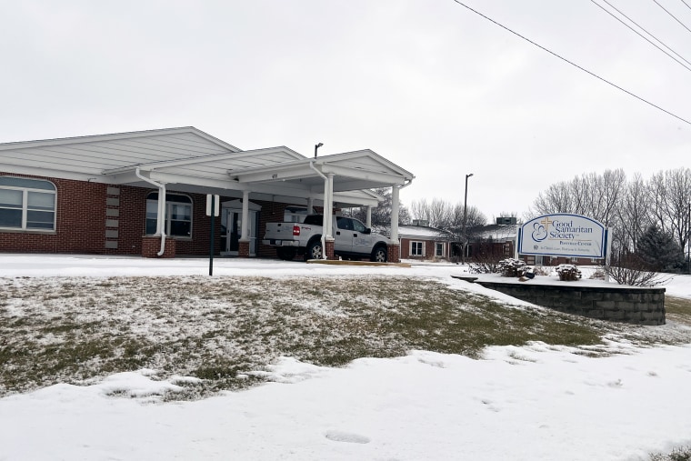 The Evangelical Lutheran Good Samaritan Orphanage in Postville, Iowa closed in November 2022.  The only nursing home in a town of 2,500, he's one of at least 15 care centers that closed last year.  (Tony Reyes/KHN)