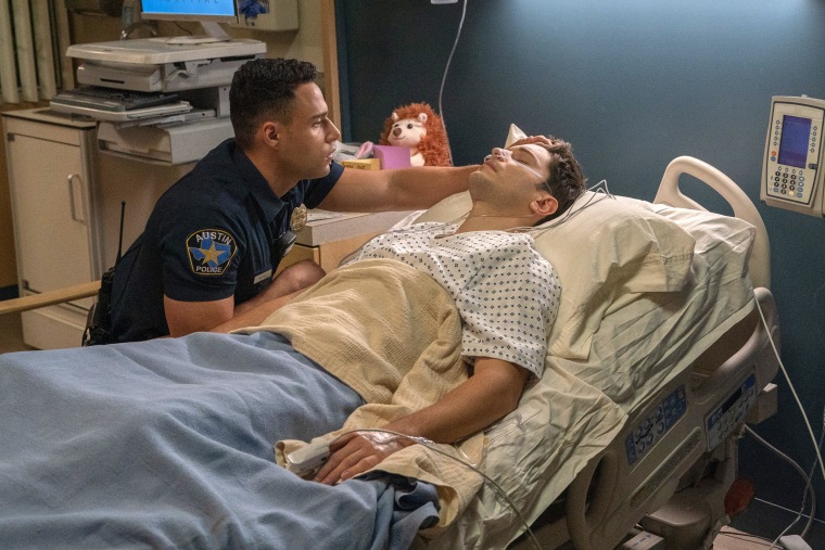 From left, Rafael Silva and Ronen Rubinstein in "9-1-1: Lone Star''.