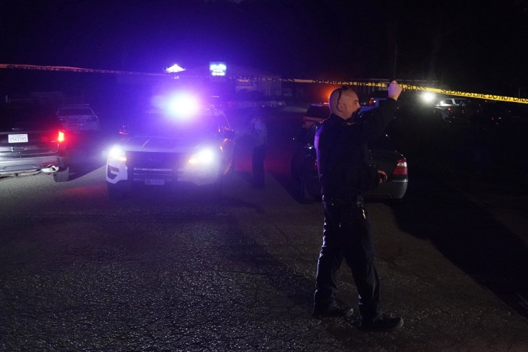 Multiple people were killed in two related shootings Monday at a mushroom farm and a trucking firm in a coastal community south of San Francisco, and officials say a suspect is in custody.