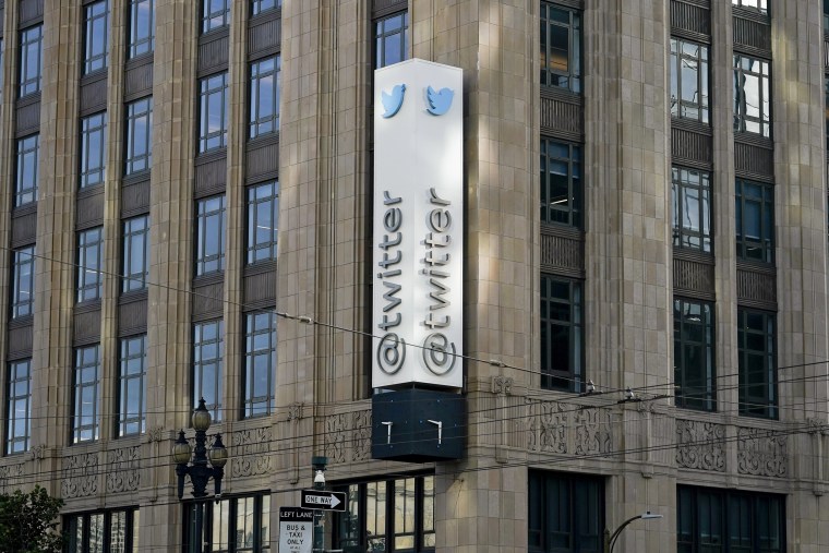 Twitter headquarters in San Francisco on Nov. 4, 2022. 