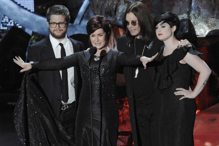 Jack Osbourne, Sharon Osbourne Ozzy Osbourne,Kelly Osbourne.