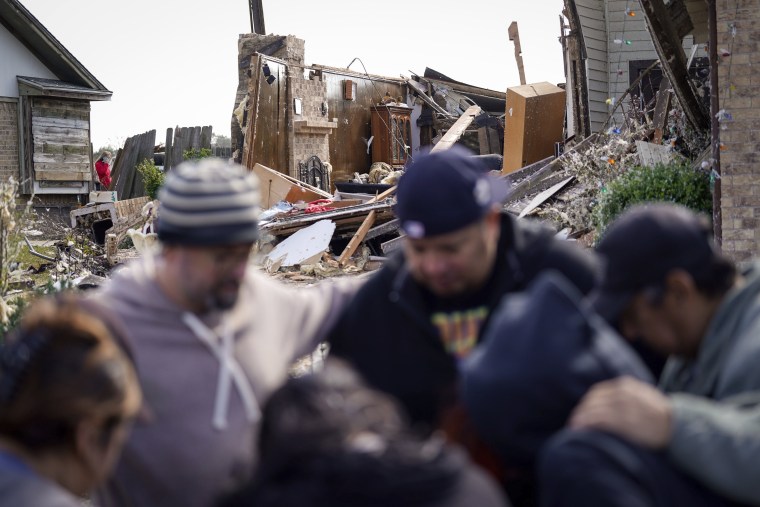 Ayala and his brother were also looking for their missing dog. His mother Norma Ayala, 72, and her disabled son live in the home that was destroyed during the storm. 