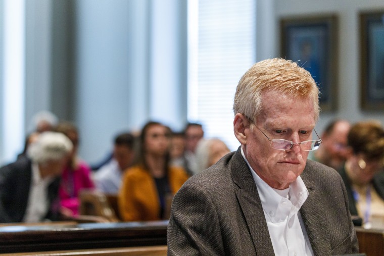 Alex Murdaugh at the Colleton County Courthouse in Walterboro, S.C., on Jan. 27, 2023.