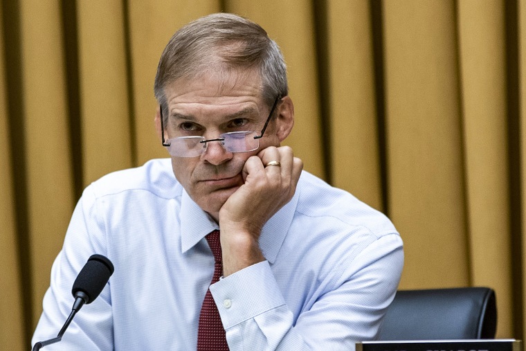 Rep. Jim Jordan R-Ohio during  a House Judiciary Committee hearing on July 14, 2022.
