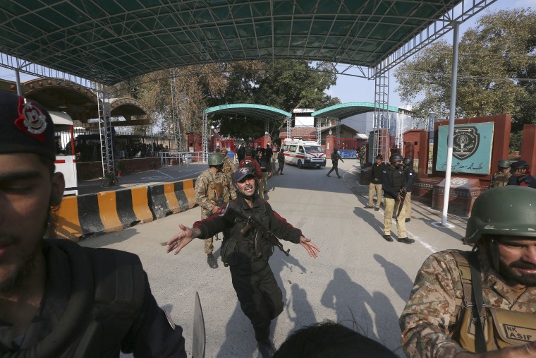 A suicide bomber struck Monday inside a mosque in the northwestern Pakistani city of Peshawar, killing multiple people and wounding more worshippers, officials said.