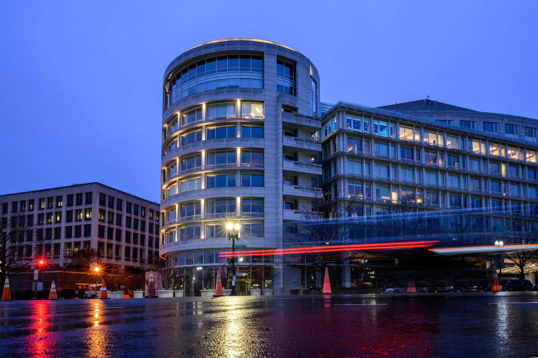 An office building housing the Penn Biden Center for Diplomacy and Global Engagement in Washington