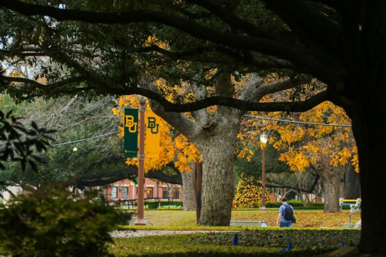 El campus de la Universidad de Baylor, en Waco, Texas, el 8 de diciembre de 2022.