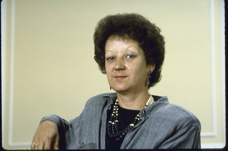 Norma McCorvey (Jane Roe en el famoso pleito de Roe v. Wade). La foto fue tomada después de que ella admitió haber afirmado falsamente que fue violada para eludir las leyes antiaborto existentes en 1970.