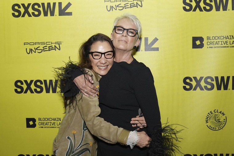 Jamie Lee Curtis wears Memed Shirt to support Michelle Yeoh