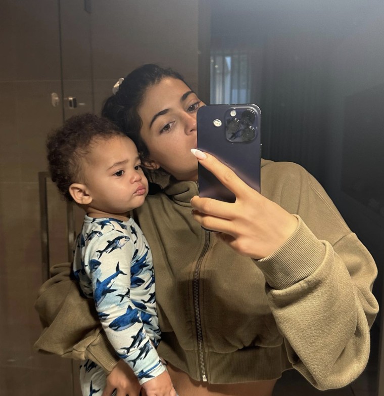 Kylie Jenner shared photos with her son, Aire.