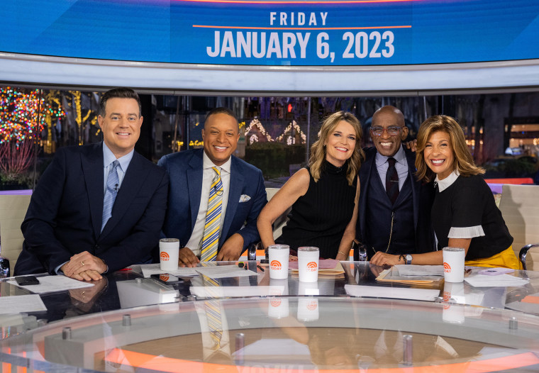 Carson Daly, Craig Melvin, Savannah Guthrie and Hoda Kotb were over the moon to have Al back on TODAY.