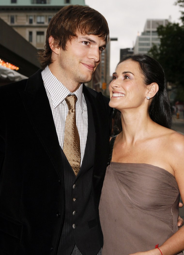 Ashton Kutcher and Demi Moore.