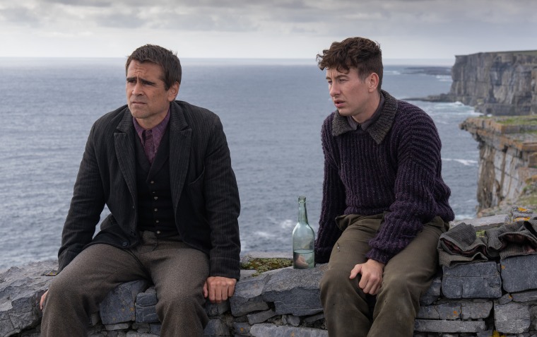 Colin Farrell and Barry Keoghan in the film "The Banshees of Inisherin."