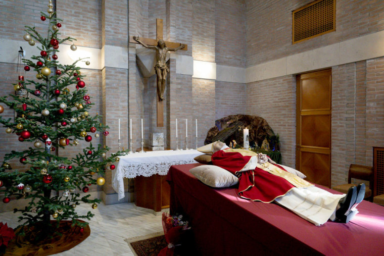 The Body Of Pope Emeritus Benedict XVI Lies At The Monastero Mater Ecclesiae