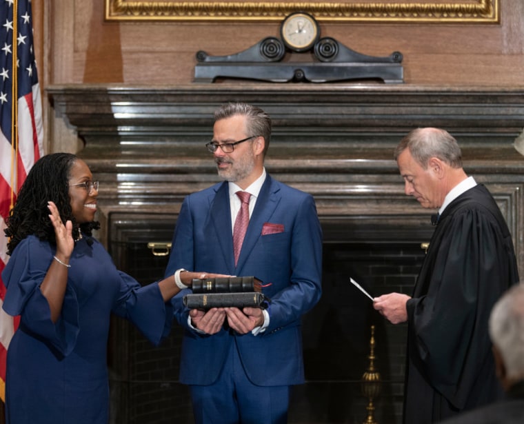 Ketanji Brown Jackson Sworn-In As Newest Supreme Court Justice