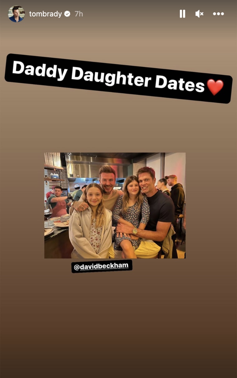 Tom and Vivian Brady post updates on 'daddy-daughter date'