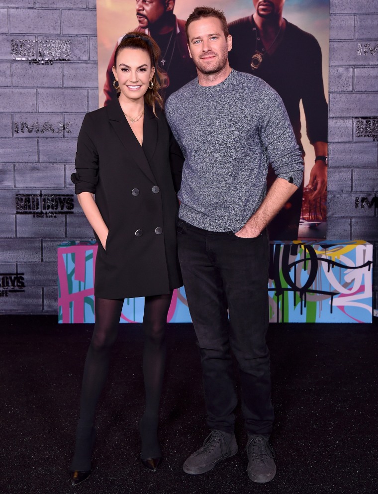 Elizabeth Chambers and Armie Hammer.