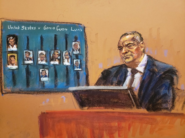'El Grande' testifica durante el juicio del exsecretario de Seguridad Pública de México, Genaro García Luna. 