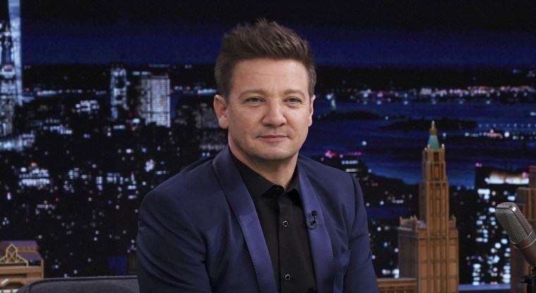 Jeremy Renner on "The Tonight Show Starring Jimmy Fallon".