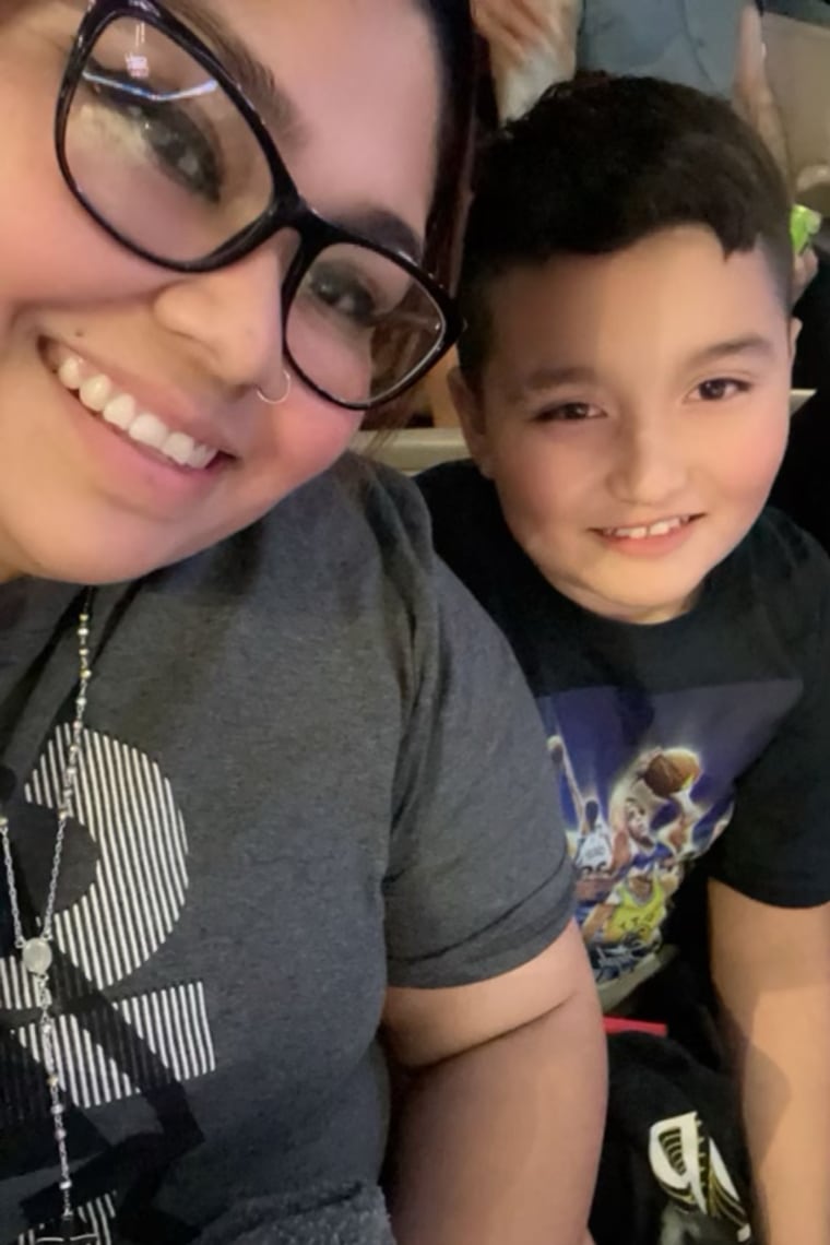 Briana Ruiz with her son, Daniel.