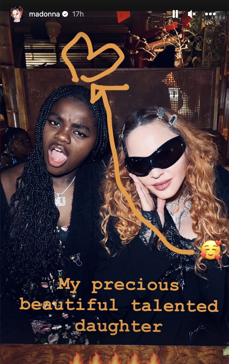 Madonna shares a sweet picture of her and her daughter Mercy James together.