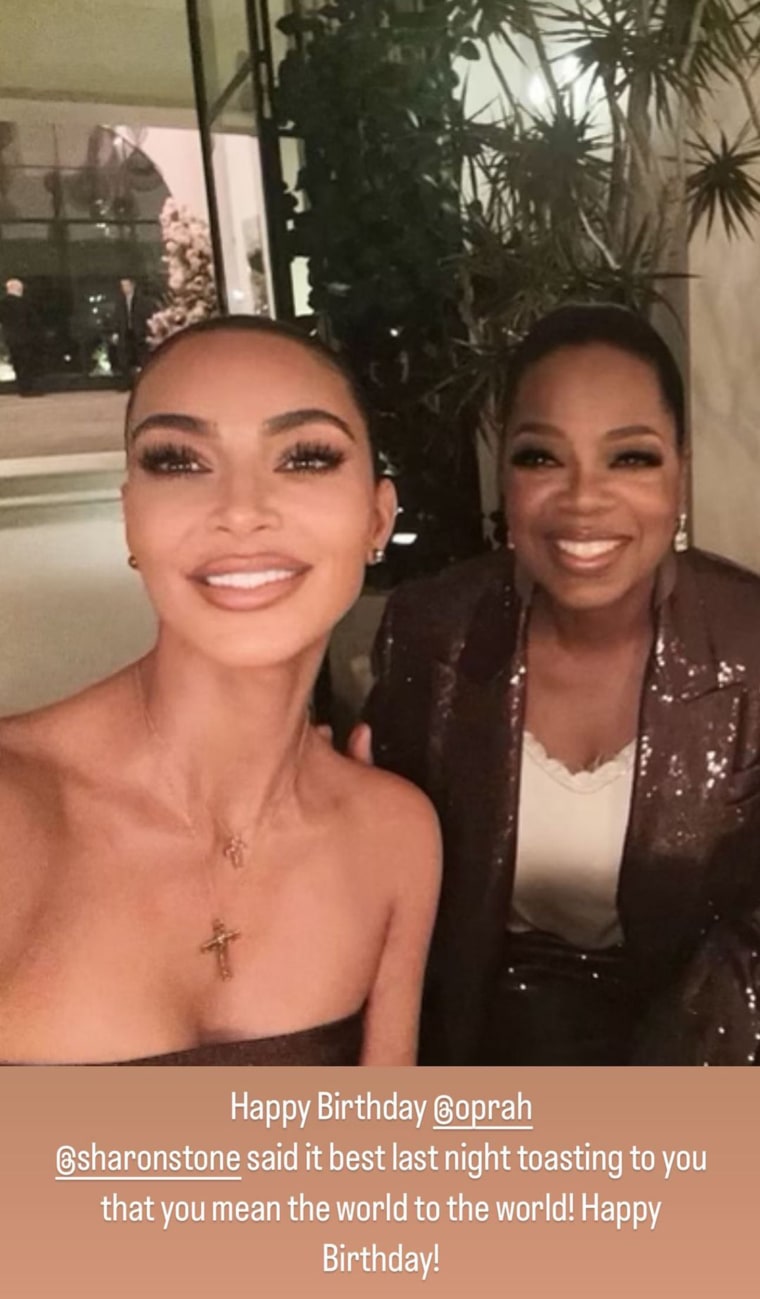 Kim Kardashian and Oprah Winfrey