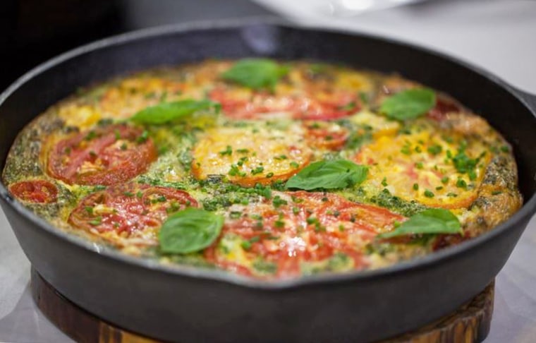 Al Roker's Vegetable and Bacon Frittata.