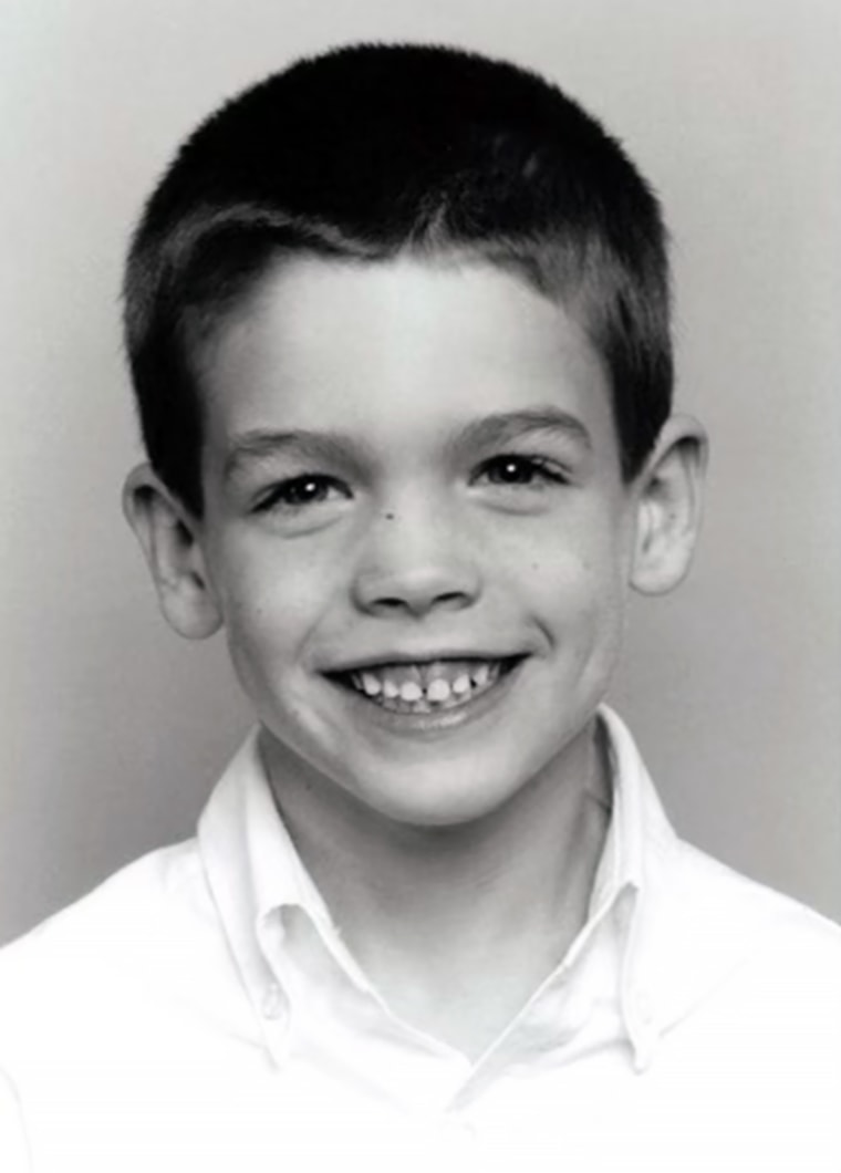 Cameron Coppen as a child, all smiles.