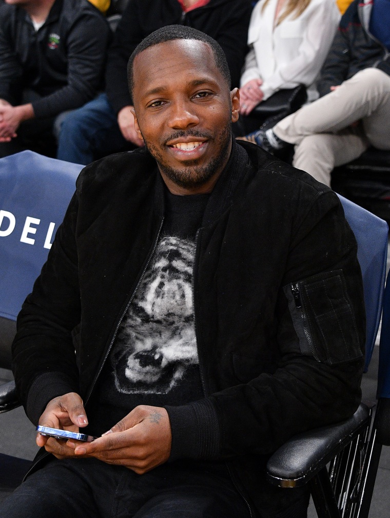 Celebrities At The Los Angeles Lakers Game