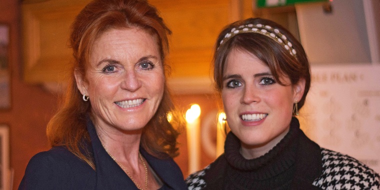 Sarah Ferguson, Duchess of York, and Princess Eugenie at the Miles Frost Fund party at Bunga Bunga Covent Garden on June 27, 2017 in London, England. 