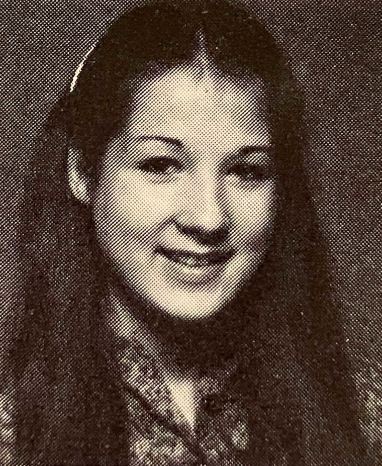 Mary Joan Lewis in high school yearbook photo