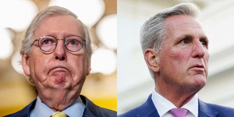 Photo Illustration: Rep. Mitch McConnell and Rep. Kevin McCarthy