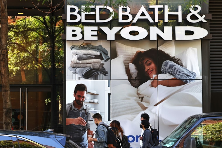 A Bed Bath & Beyond store in New York City on Oct. 1, 2021.