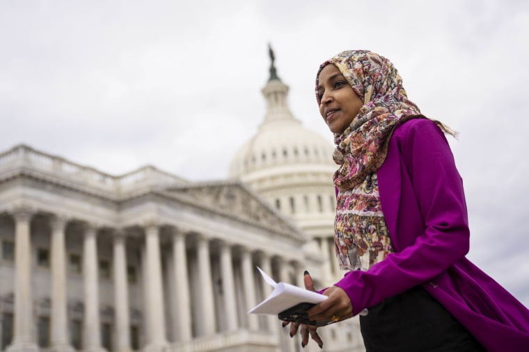 Rep. Ilhan Omar (D-MN) Attends Event Marking 6 Years Since Trump's Muslim Ban