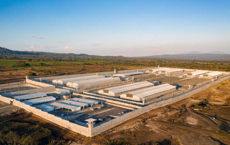 A newly inaugurated prison near Tecoluca, El Salvador