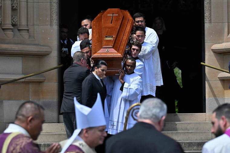 Pell died in Rome in January aged 81. Once considered the third most influential man in the Vatican, Pell's final years were marked by allegations of sexual abuse and criticism of his hard-line positions on abortion and gay marriage. (Photo by SAEED KHAN / AFP) (Photo by SAEED KHAN/AFP via Getty Images)