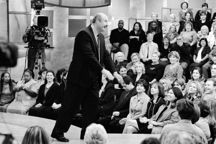 Dr. Phil hosts his first television talk show on Aug. 14, 2002.