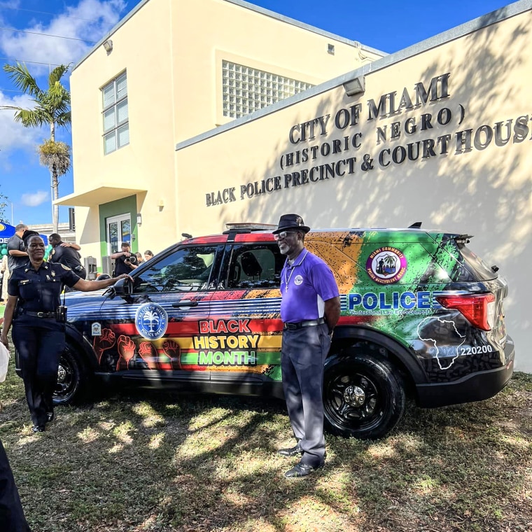 Miami Police Department unveiled their new Black History vehicle on Thursday.