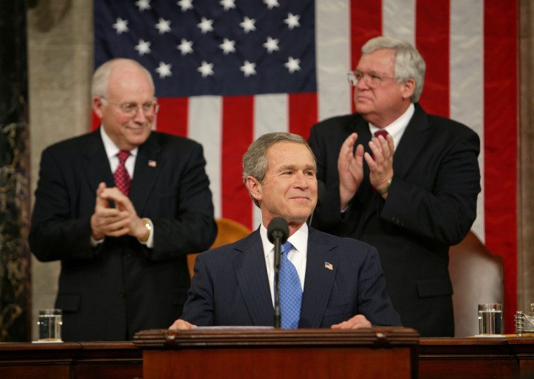 President George W. Bush Delivers State of the Union Address in 2003.