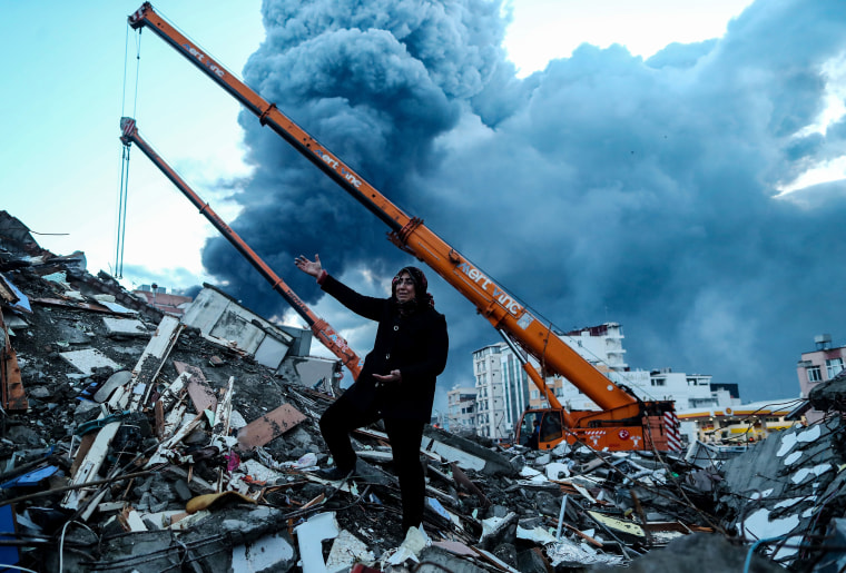 Después de un terremoto que azotó el sur de Turquía y Siria, Hatay - 07 de febrero de 2023