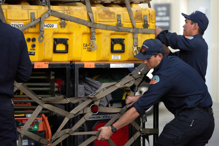 Image: Los Angeles County Fire Department preparing for deployment to Turkey