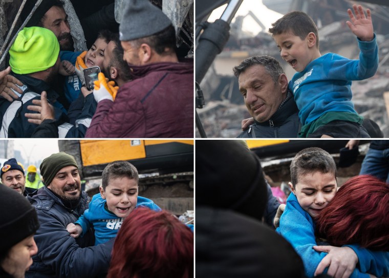  Cakmak was joyfully reunited with his mother. 