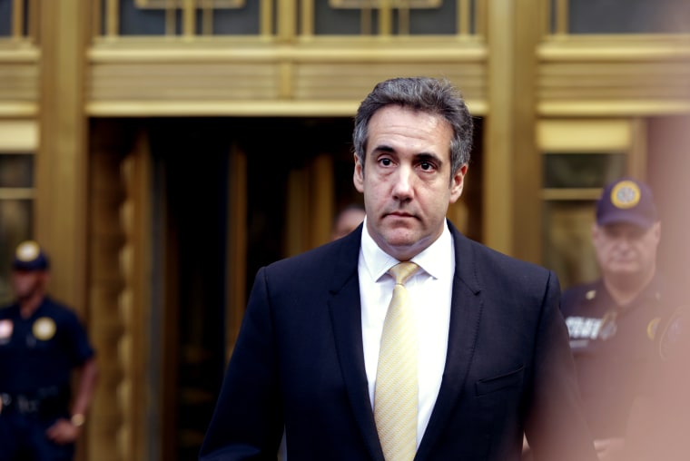 Michael Cohen exits the Federal Courthouse in New York City