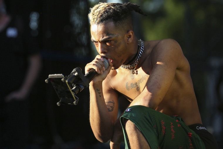 XXXTentacion performs during the Rolling Loud Festival