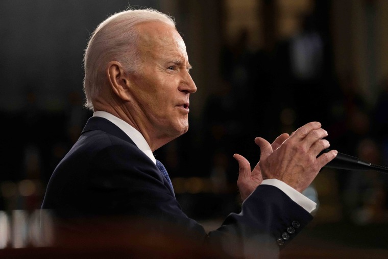 President Biden delivers the State of the Union address in Washington on Tuesday. 