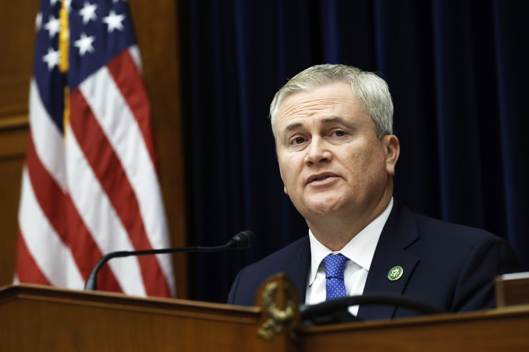 Rep. James Comer delivers remarks during a House Oversight and Reform Committee in Washington, D.C.
