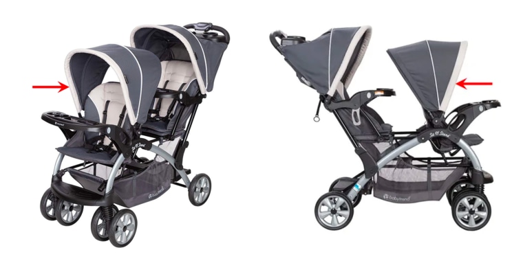 Image: Baby Trend Sit N’ Stand Double stroller.