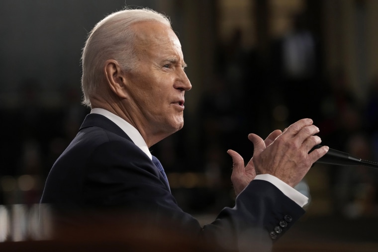 IMage: President Joe Biden delivers the State of the Union address at the Capitol on Feb. 7, 2023.