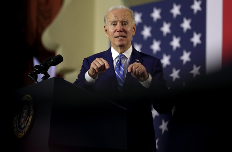 Joe Biden during an event to discuss Social Security and Medicare in Tampa, Fla.