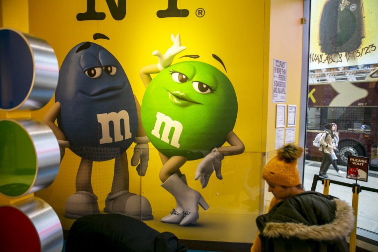 The M&M's store in New York on Jan. 25, 2023.